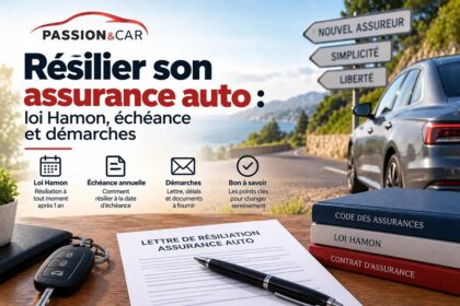 Conducteur comparant deux contrats d'assurance auto grâce à la loi Hamon